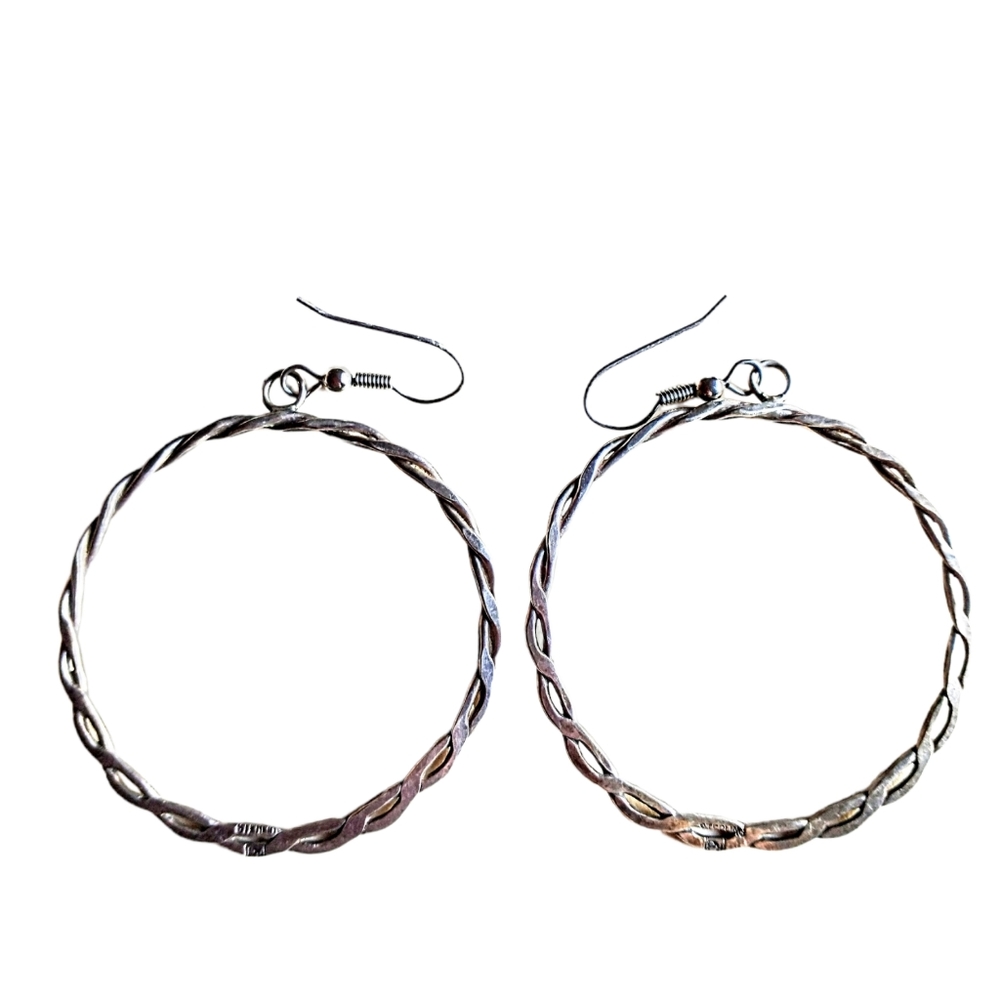 Silver earrings